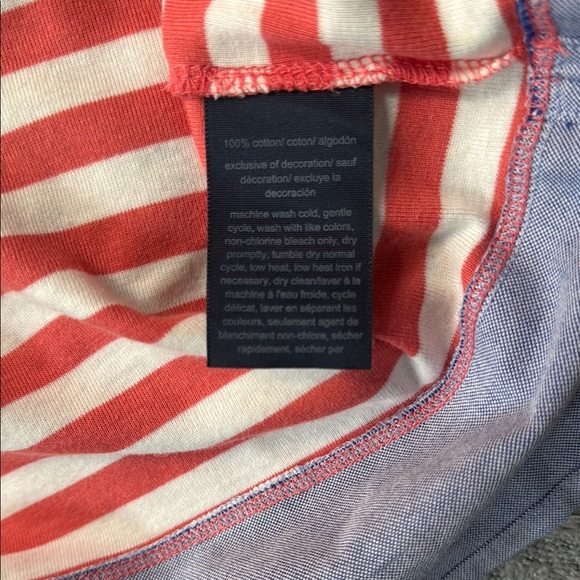 Tommy Hilfiger Red and White Boxy Short Sleeve Tee - Picture 6 of 6